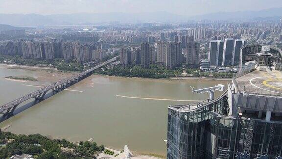 合集福州城市风光地标建筑航拍