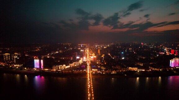 合集湖南株洲城市夜景4K航拍