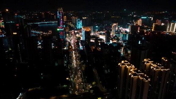 合集广西南宁城市夜景4K航拍