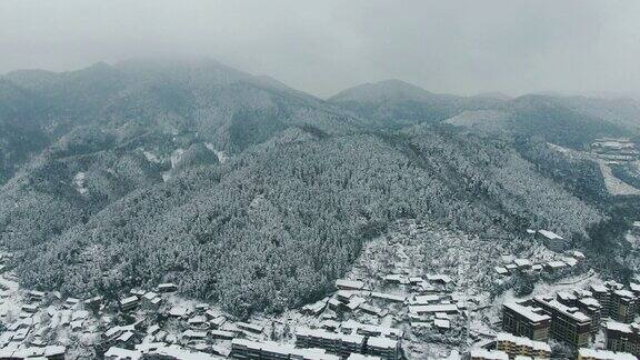 合集冬天森林雪景4K航拍