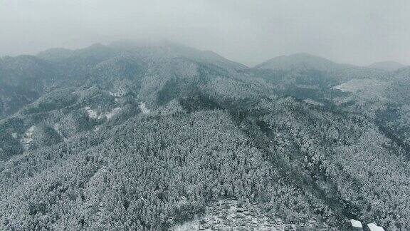 合集冬天森林雪景4K航拍2