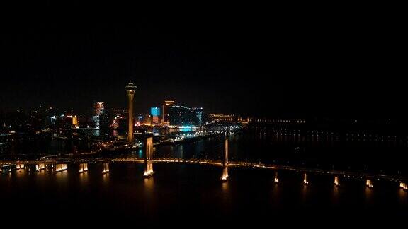 合集澳门城市夜景4K航拍