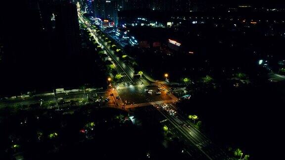 合集安徽蚌埠城市夜景航拍