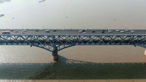 江苏南京长江大桥多镜头4K航拍