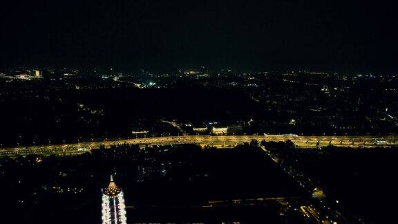 合集江苏南京大报恩寺夜景航拍