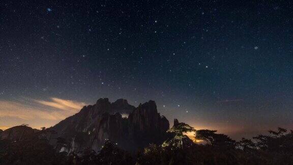 三清山 银河 延时摄影 星空 夜空