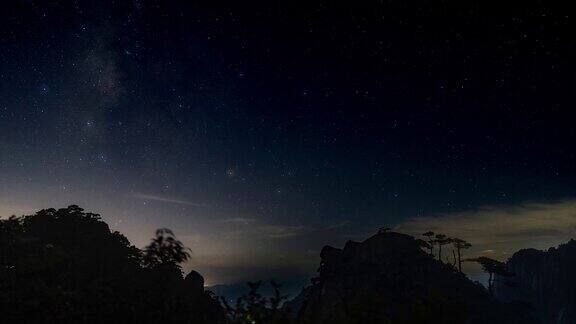 三清山 银河 延时摄影 星空 夜空3