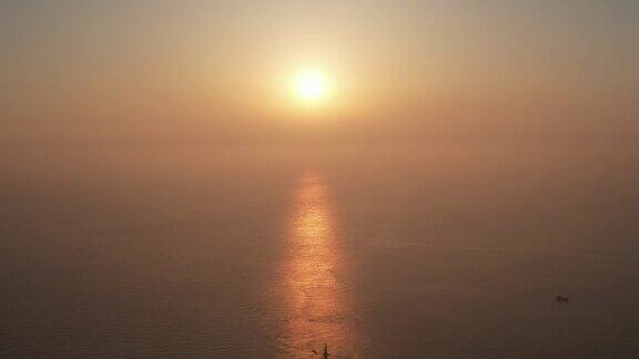 合集大海海上清晨日出彩霞航拍