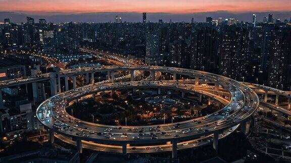 上海交通枢纽航拍空镜合集