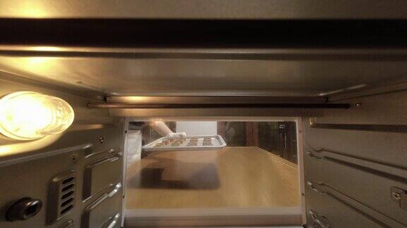 4K视频海苔饼烘烤过程实拍