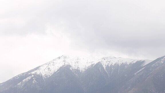 高原雪山 云景云流涌动 自然风光