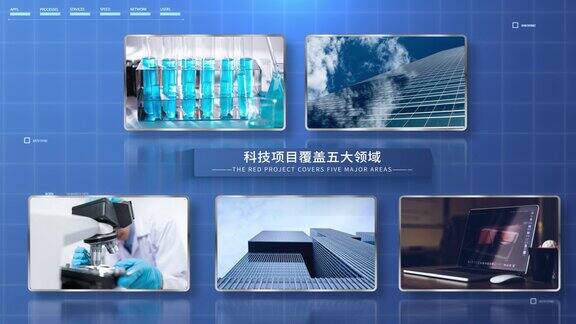蓝色科技企业项目分类展示