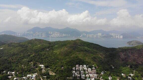 香港海边度假村航拍