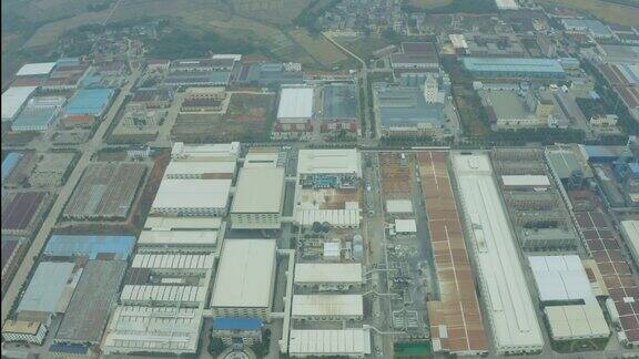大规模工厂全景俯览