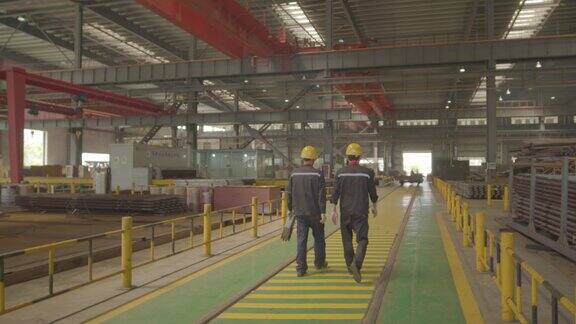 钢材厂重工业工厂生产工人