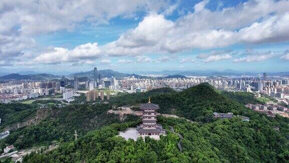 浙江台州白云阁航拍