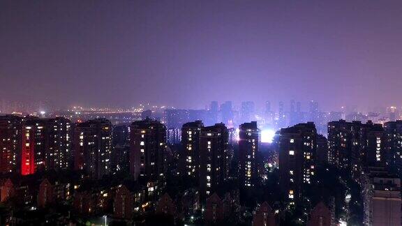 大气夜晚城市灯光