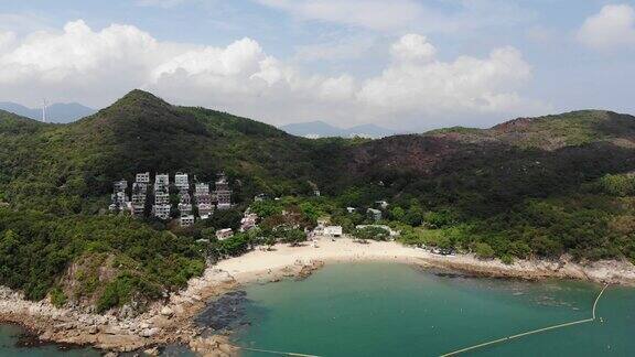 香港海边度假村、旅游景点航拍