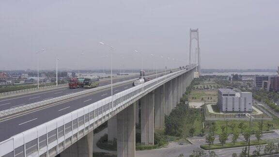 航拍南京四桥