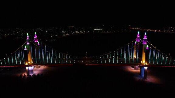 北京昌平大桥夜景