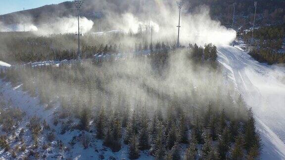 雪景航拍 