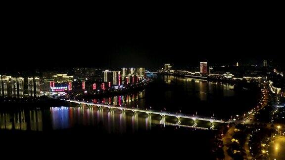 抚州市广昌县莲花大桥夜景