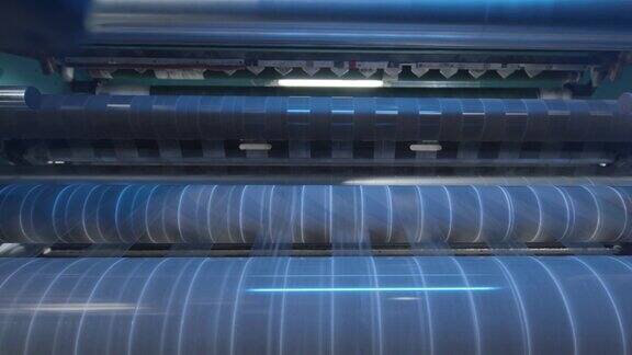 工厂车间生产胶布机器智能化