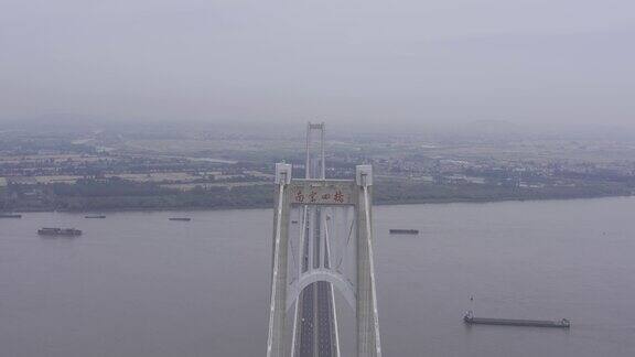 航拍南京四桥