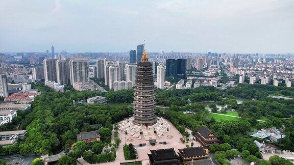 江苏常州天宁禅寺航拍