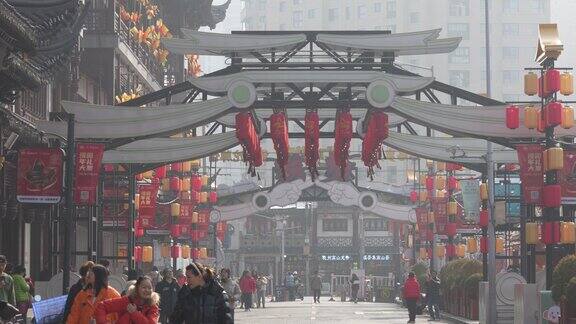 人潮 城隍庙 新年 过年 上海 购物