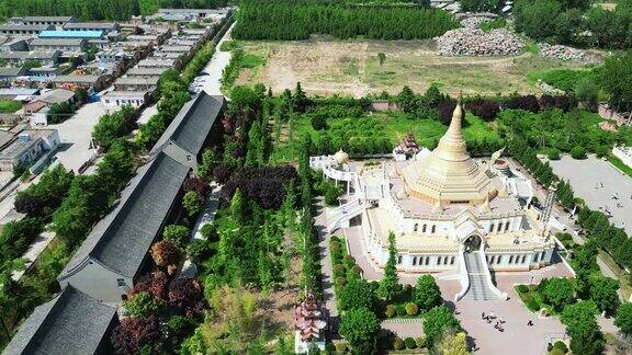 河南洛阳白马寺航拍