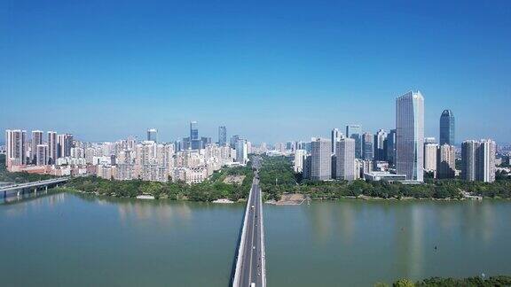 广东惠州大桥交通航拍