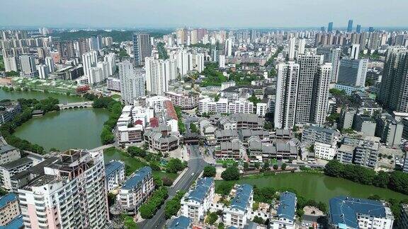 江西吉安城市风光航拍