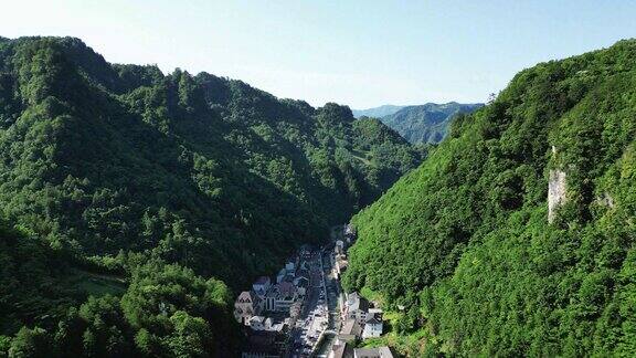 湖北神农架画廊谷航拍