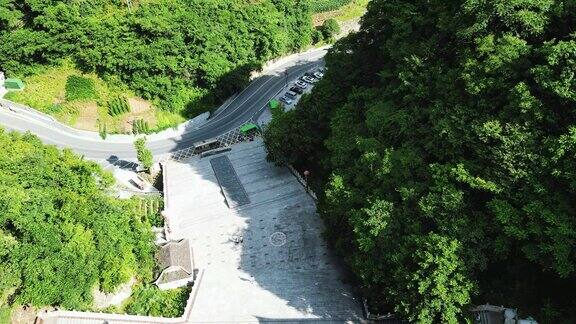 航拍湖北襄阳尧治河4A风景区