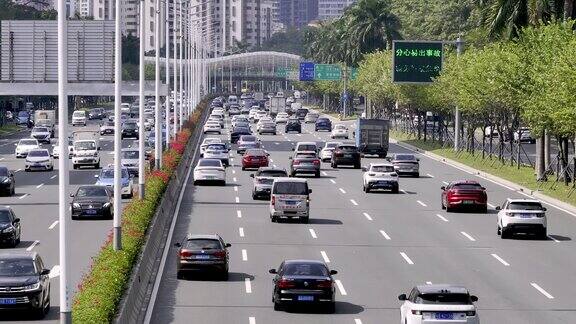 深圳道路交通情况 城市交通 上下班