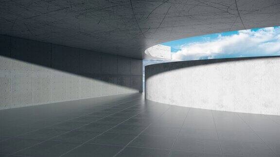 4K抽象建筑空间光影境概念地产