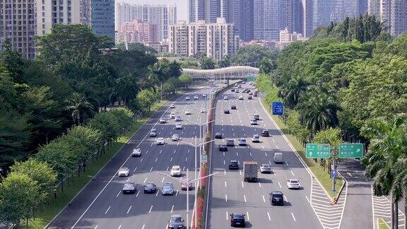 深圳 大都市 交通车流 堵车 通勤