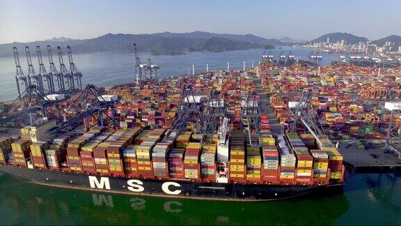 港口码头物流运输航运集装箱「组镜」