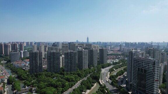 江苏常州城市高楼建筑航拍7
