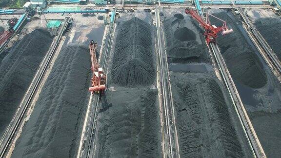 港口煤炭航拍