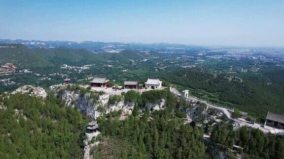 山东青州云门山5A景区航拍 