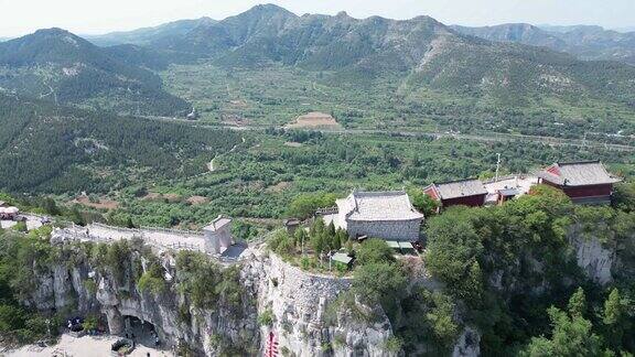 山东潍坊青州云门山风景区航拍