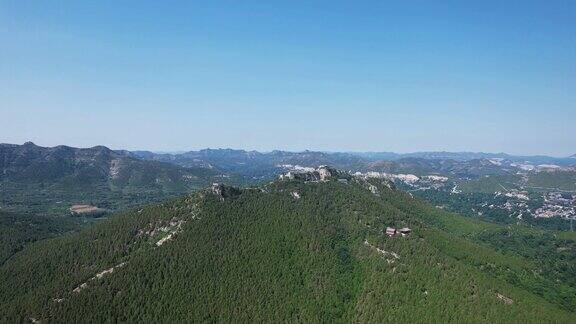 山东青州云门山5A景区航拍 