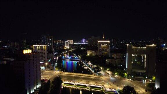 徐州城市夜景航拍