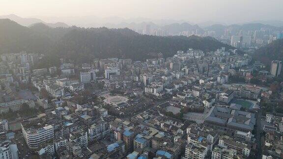 遵义红花岗区城市建设航拍