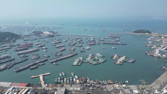 阳江海陵岛闸坡国家级中心渔港航拍