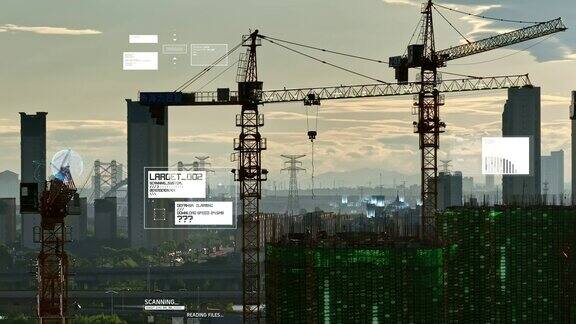 科技建设建筑大数据展示