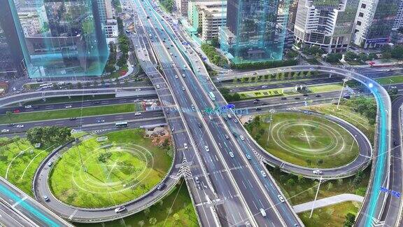 未来科技网络 智慧驾驶科技交通