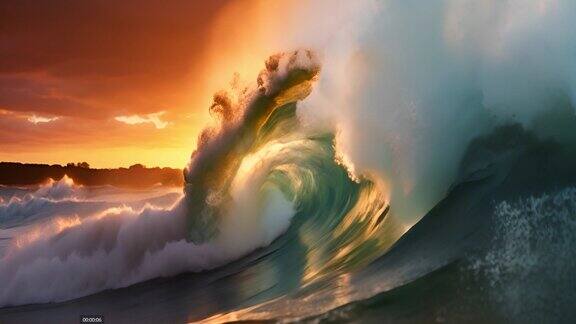 大海海浪乘风破浪巨浪海洋海面浪花升格